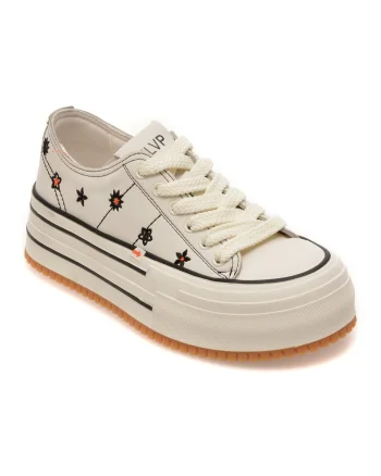 Pantofi sport FLAVIA PASSINI albi, 219310, din piele naturala