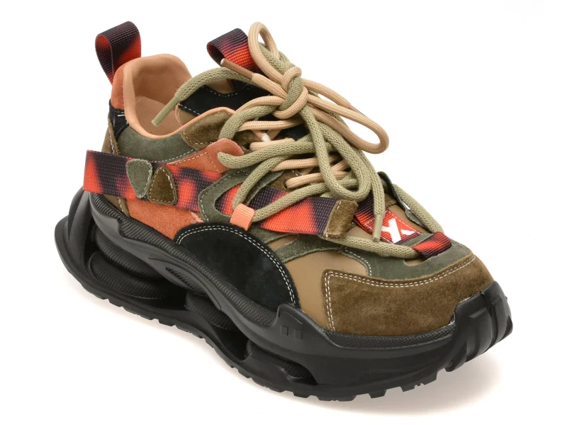 Pantofi sport GRYXX kaki, 36899, din piele naturala