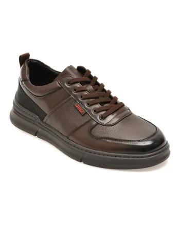 Pantofi OTTER maro, 63161, din piele naturala