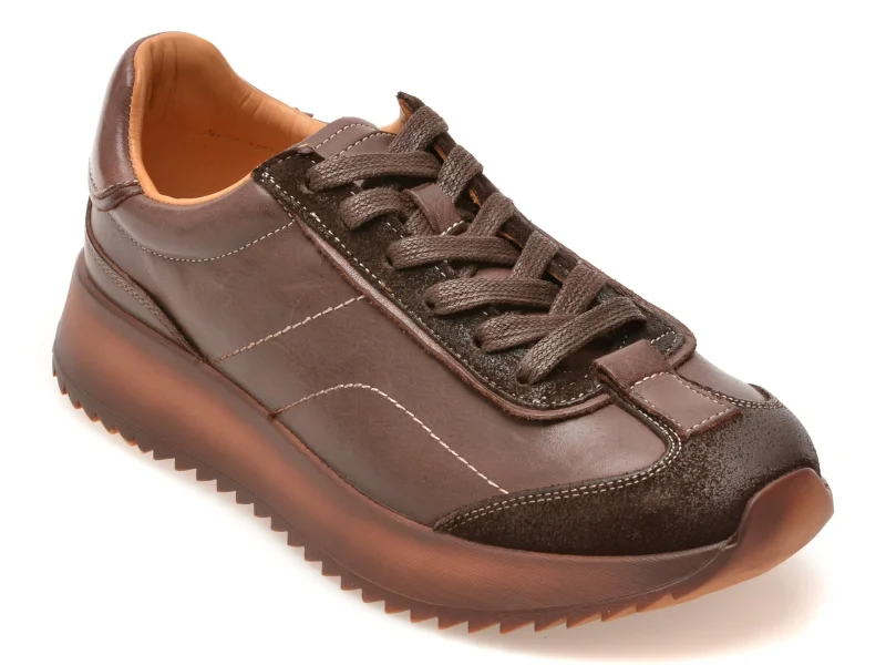 Pantofi sport EPICA maro, 261703, din piele naturala