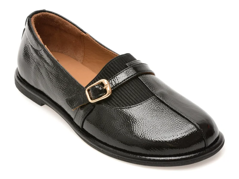 Pantofi EPICA negri, 2184105, din piele naturala lacuita