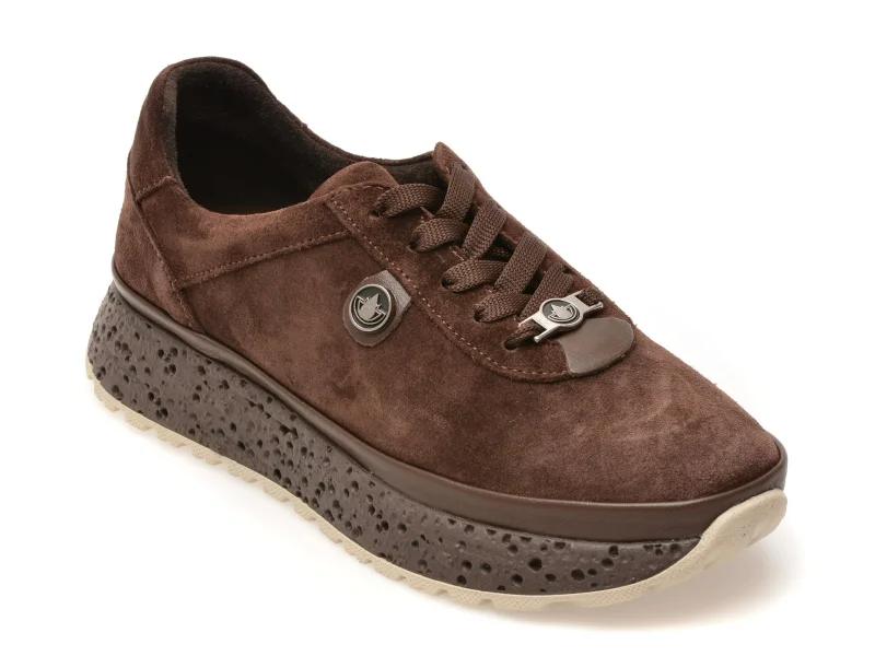 Pantofi sport GRYXX maro, 219158Z, din piele intoarsa