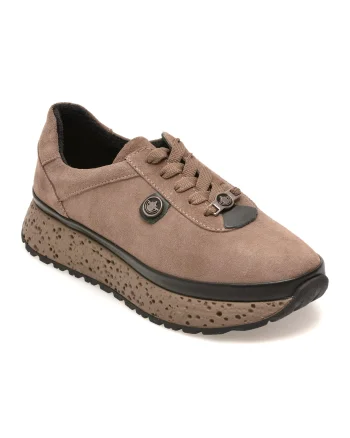 Pantofi sport GRYXX gri, 219158Z, din piele intoarsa