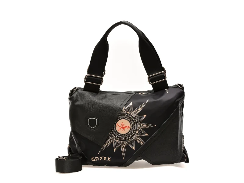 Geanta GRYXX neagra, 1845, din material textil