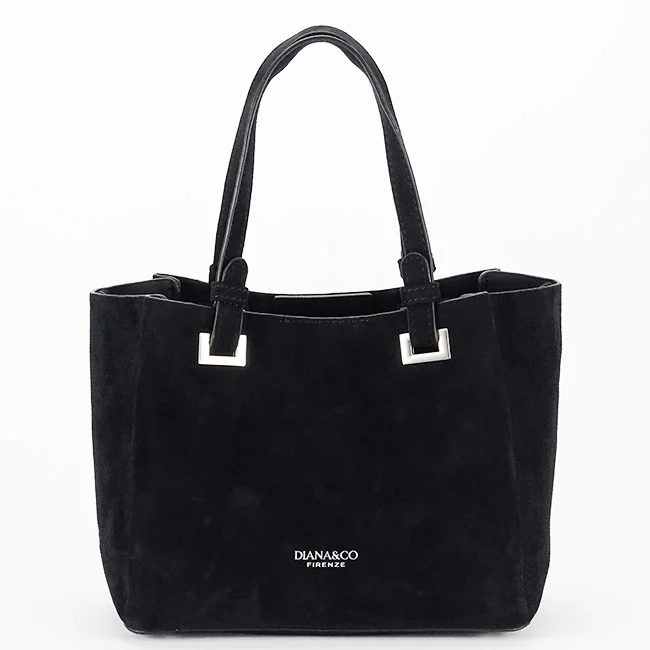 Geanta neagra din velur DIANACO DHJ929-2 M13