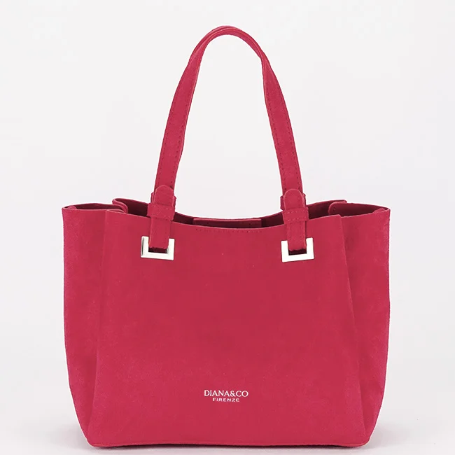 Geanta rosie din velur DIANACO DHJ929-2 M13