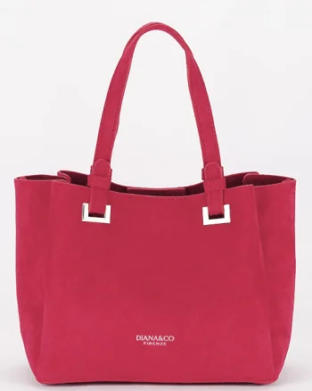 Geanta rosie din velur DIANACO DHJ929-2 M13