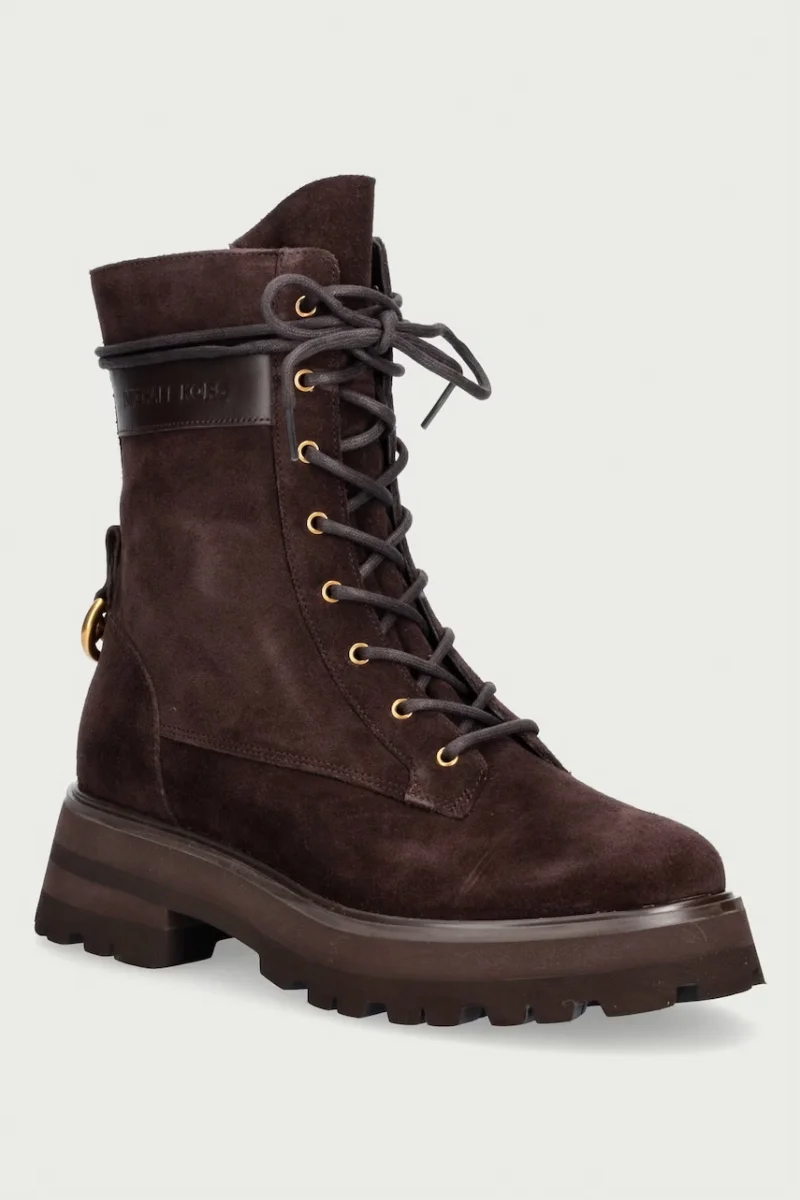 MICHAEL Michael Kors  botine pentru femei din piele întoarsă Caleb Lug Bootie