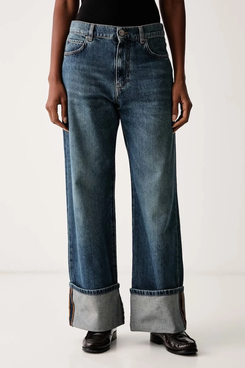 Pinko  blugi wide leg pentru femei