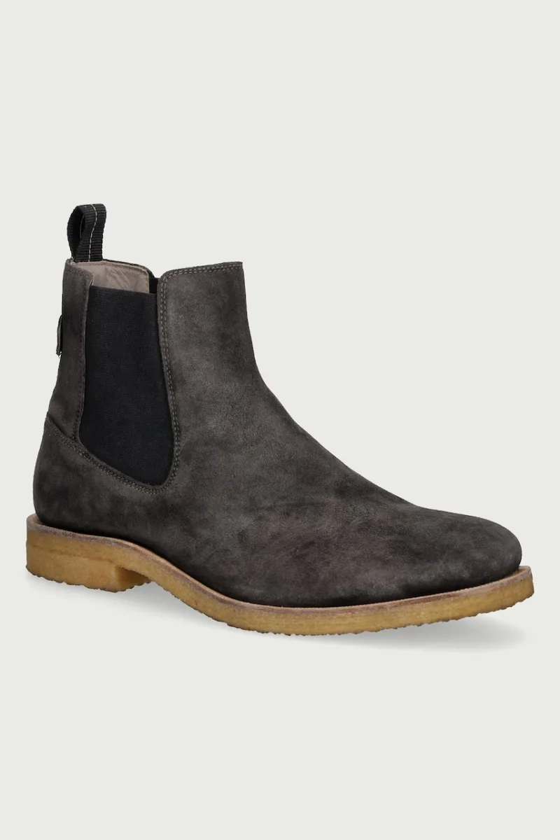 AllSaints  ghete scurte pentru bărbați din piele întoarsă Clive Chelsea Boot