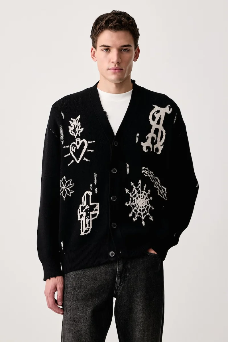 AllSaints  cardigan pentru bărbați din bumbac STAGED
