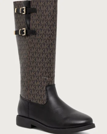 Michael Kors  cizme cu toc plat pentru copii ABIGAIL BUCKLE
