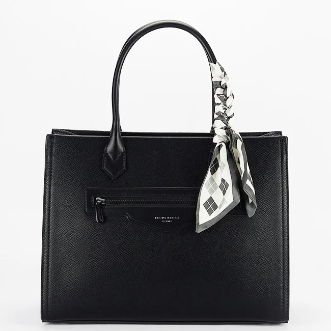 Geanta neagra David Jones Paris cu esarfa CM7642-1 11