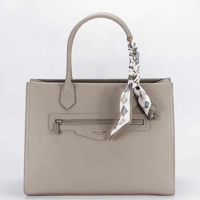 Geanta bej David Jones Paris cu esarfa  CM7642-1 11