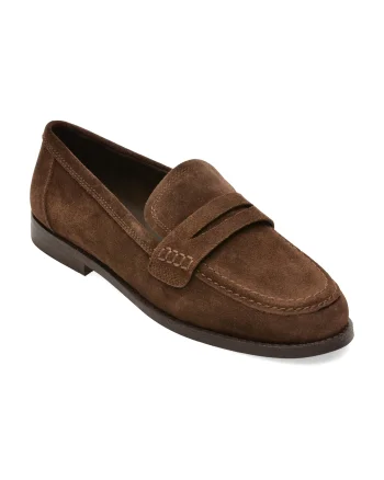 Mocasini ALDO maro, GENOA 201, din piele intoarsa