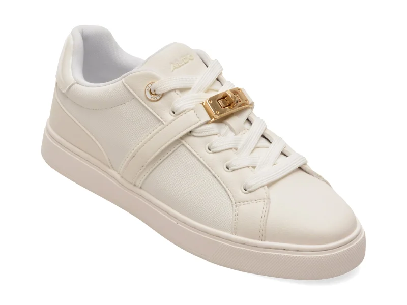 Pantofi sport ALDO albi, ELLYANNA 100, din piele ecologica