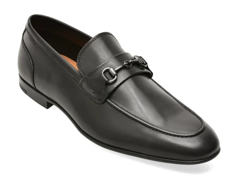 Mocasini eleganti ALDO negri, MARVIN 001, din piele naturala