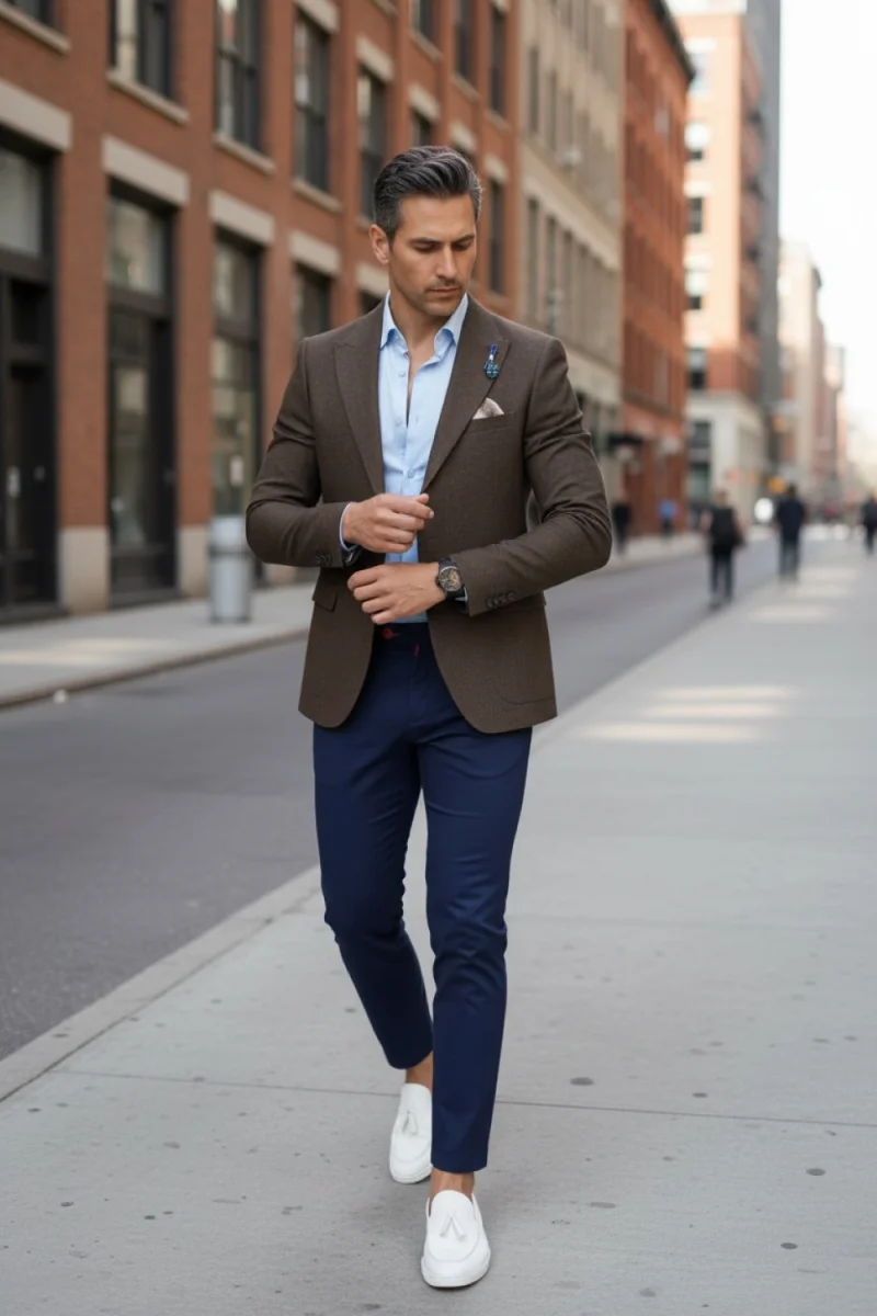 Sacou barbati slim fit CU DEFECT DEF1789  O3-2.2