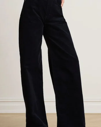 Lauren Ralph Lauren  pantaloni wide leg pentru femei cu cașmir