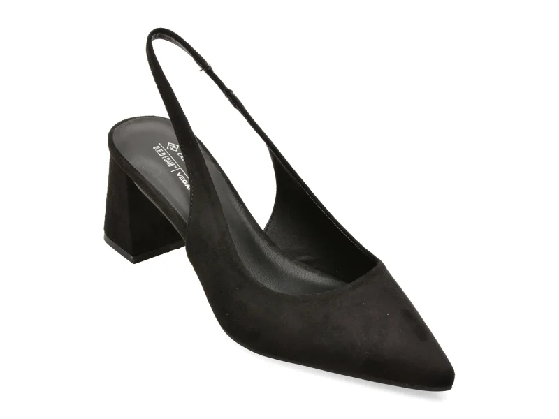 Pantofi eleganti CALL IT SPRING negri, EVELYYNN 001, din material textil