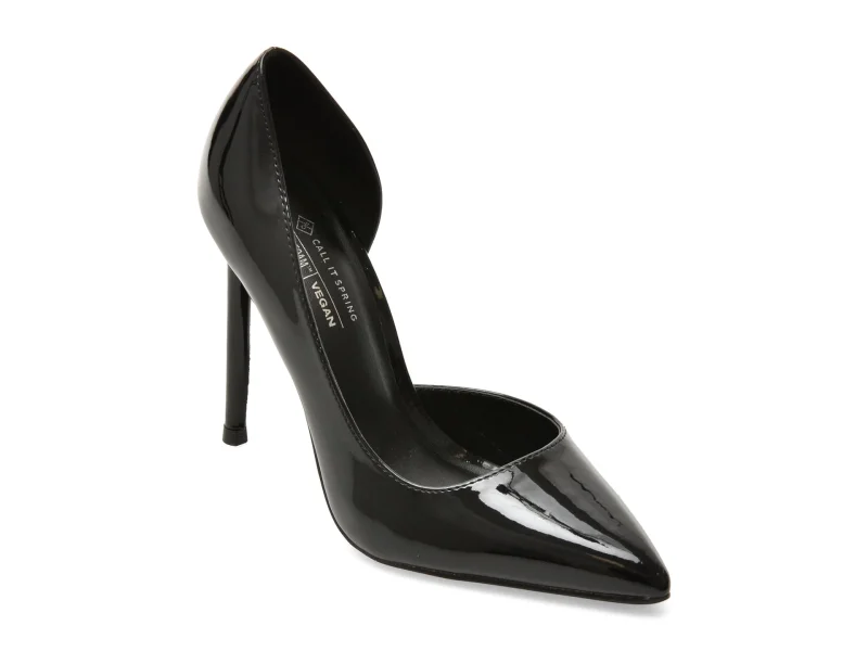 Pantofi eleganti CALL IT SPRING negri, MESMERIZE 009, din piele ecologica