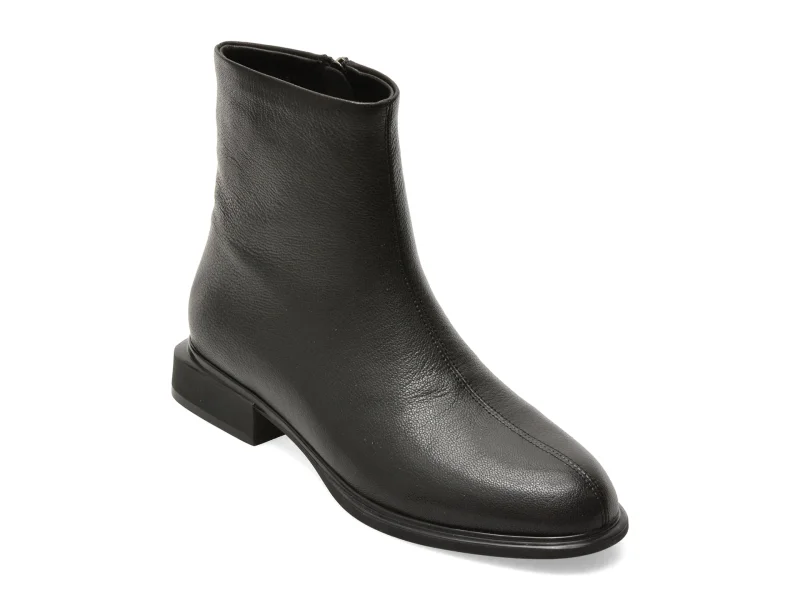 Ghete EPICA negre, X20296, din piele naturala