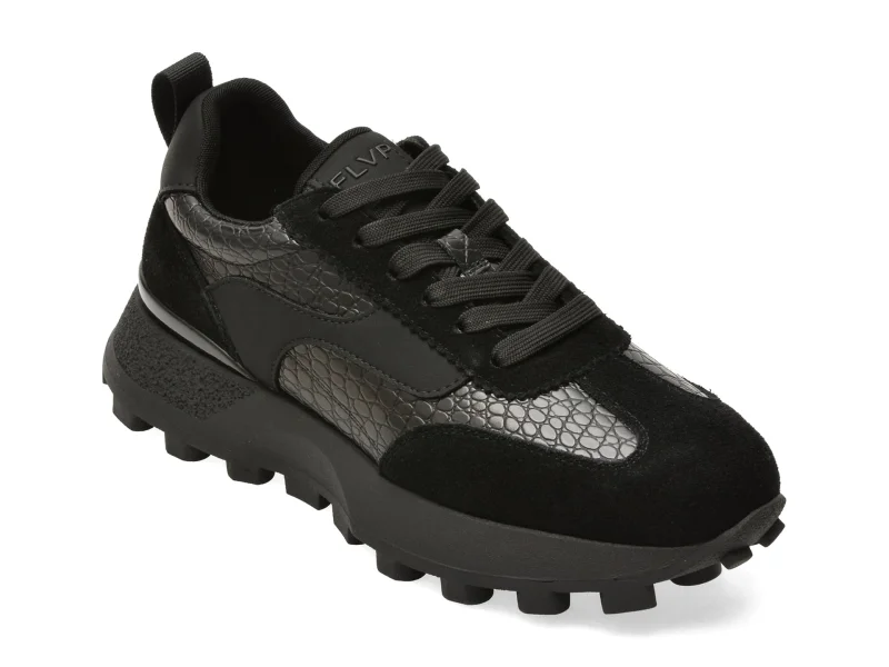 Pantofi sport FLAVIA PASSINI negri, 87999, din piele naturala