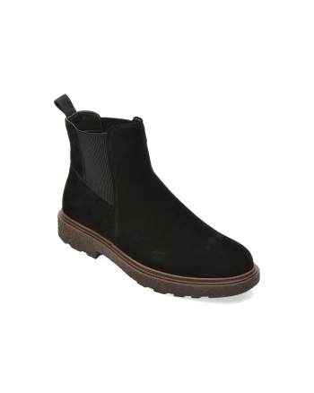 Ghete EPICA negre, 264350, din piele intoarsa