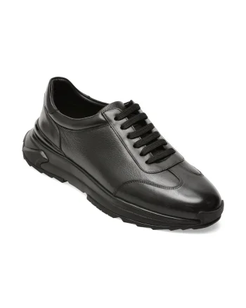 Pantofi sport EPICA negri, 12302, din piele naturala