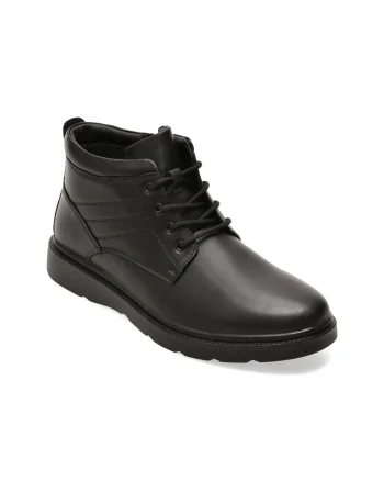 Ghete BITE THE BULLET negre, 96622, din piele naturala