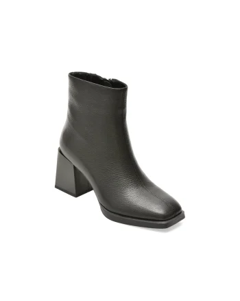Ghete EPICA negre, X20306, din piele naturala