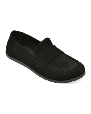 Mocasini EPICA negri, 5008028, din piele intoarsa