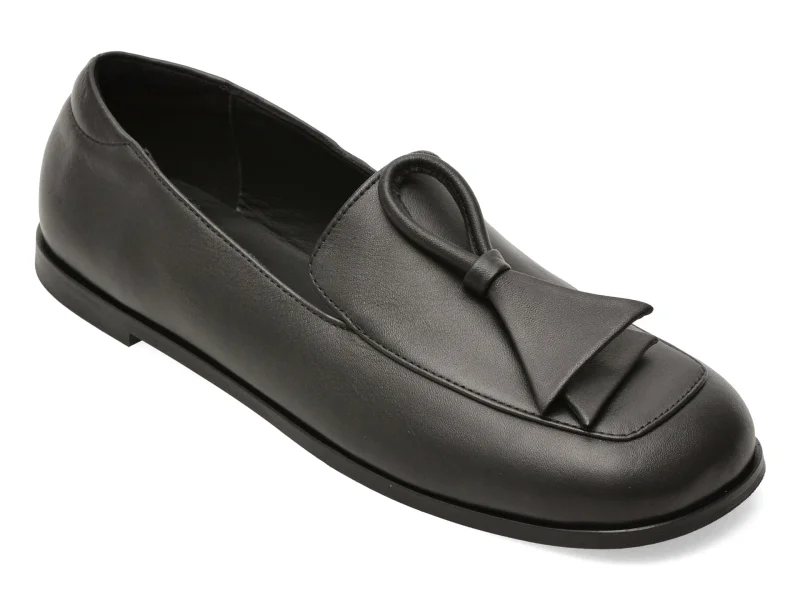 Mocasini EPICA negri, 5002840, din piele naturala