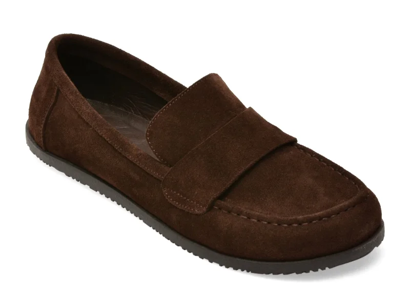Mocasini EPICA maro, 5008028, din piele intoarsa