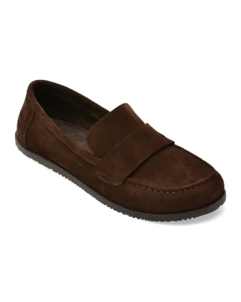 Mocasini EPICA maro, 5008028, din piele intoarsa