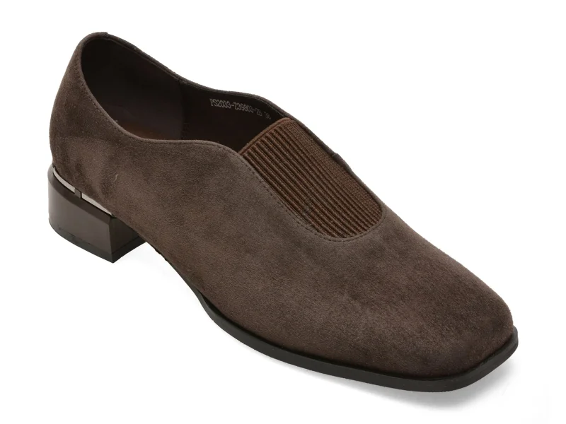 Pantofi FLAVIA PASSINI maro, 39803, din piele intoarsa