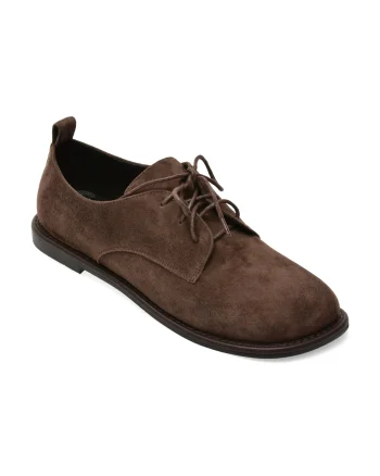 Pantofi EPICA maro, 39715, din piele intoarsa