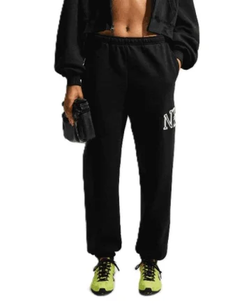 Pantaloni Nike W NK STDO FLC MW OS LGO CF PNT