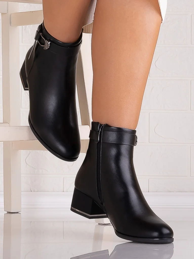Botine Dama Bej din Piele Ecologica Vivienna