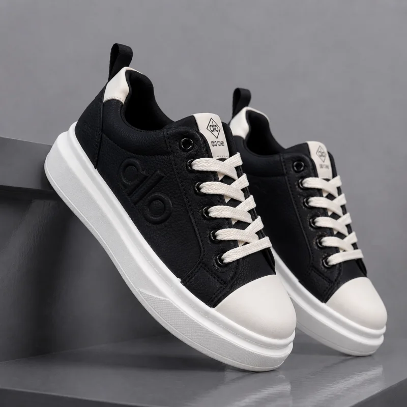 Adidasi barbati casual  negri 1602 TT53-4