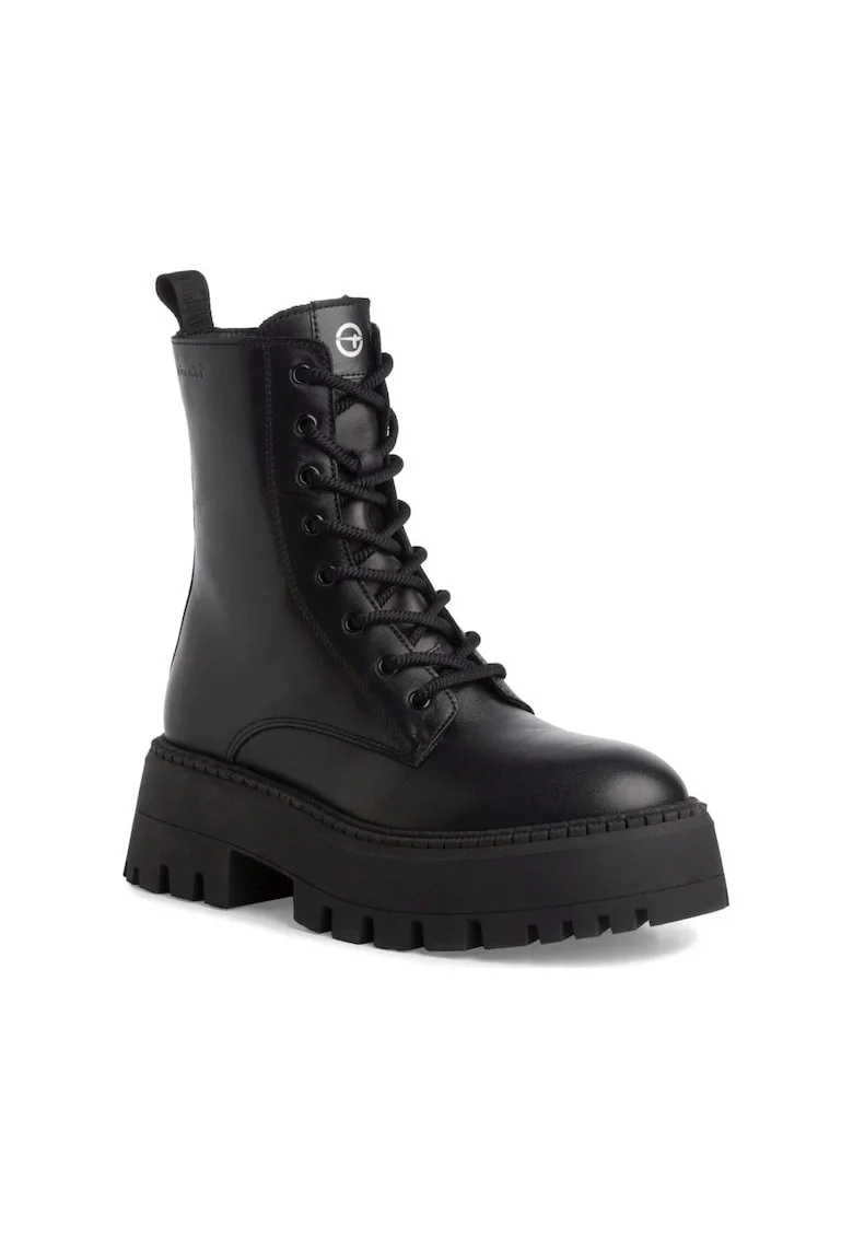 Botine dama -  casual - negru - piele naturala si sintetic -