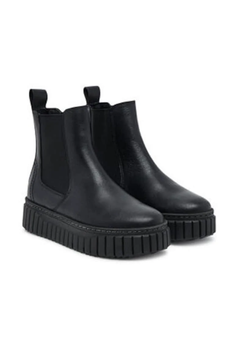 Botine dama 305246783 -  Piele naturala - Negru