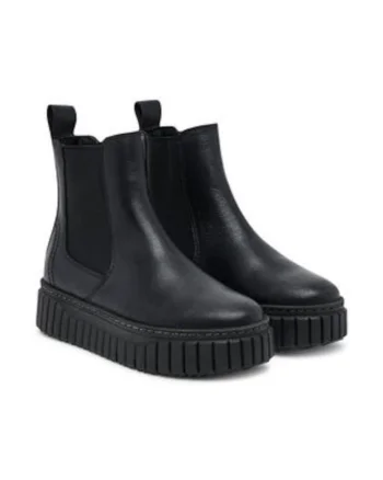 Botine dama 305246783 -  Piele naturala - Negru