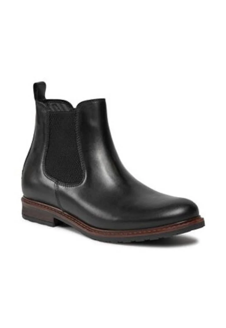 Botine dama 303142605 -  Piele naturala - Negru -