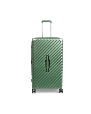 Troler mare extensibil  Trunk - policarbonat - 79x45x37 cm - bagaj de cala - cifru TSA - 4 roti cu suspensii - verde - 79 cm
