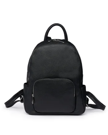Rucsac din piele naturala Simon - Negru