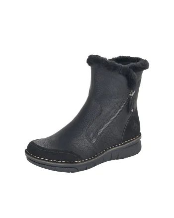 Cizma scurta dama 73371-00 13997 - Negru