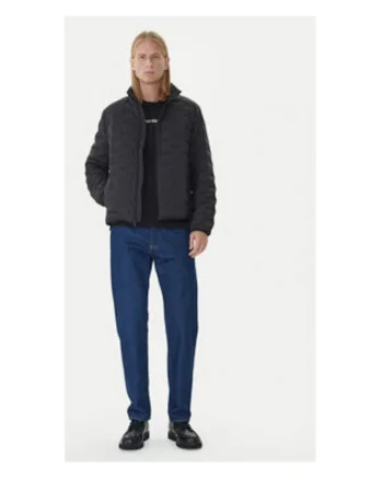 Geaca de puf barbati -  neagra - 100% poliester -