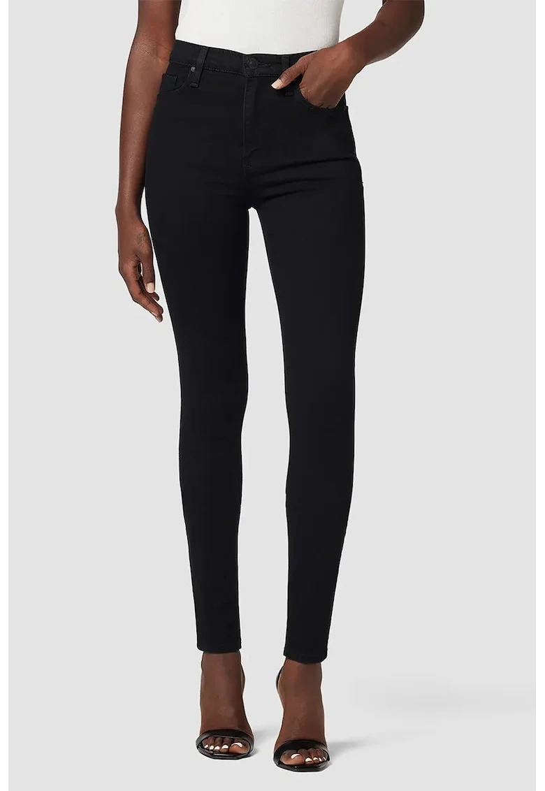 Blugi skinny cu talie înaltă - Negru