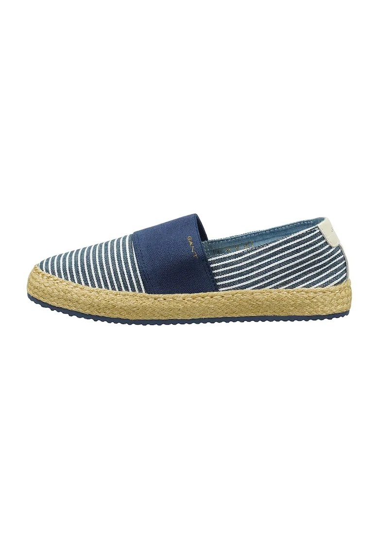 Espadrile cu dungi Raffiaville - Albastru/Crem